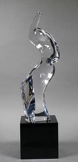 Sculpture CRISTAL DE SEVRES Crystal Woman Dancing