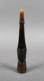 18th Century Horn Traveling Pen & Inkwell
