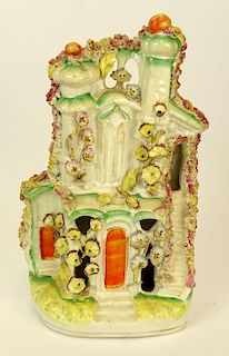 A 19th Century Staffordshire Pottery Cottage