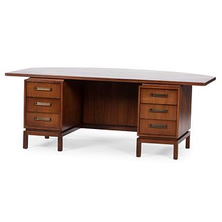 Mid-Century Modern Desk and Consoles, attributed to Dunbar