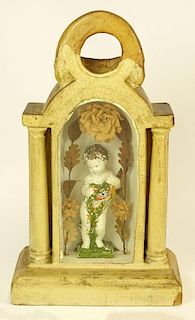 Unusual Pottery Shrine with Putti