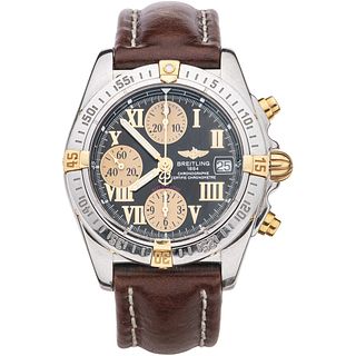 BREITLING CHRONOGRAPH. STEEL AND PLATE. REF. B13358