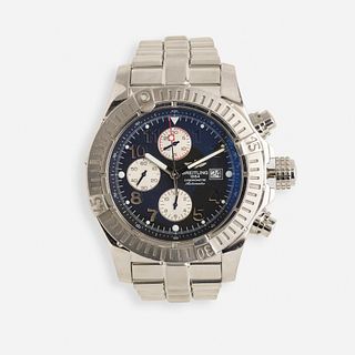 Breitling, Super Avenger stainless steel chronograph wristwatch
