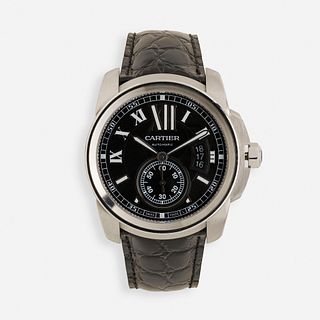 Cartier, Calibre stainless steel wristwatch