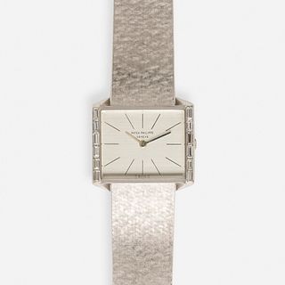 Patek Philippe, Diamond and white gold wristwatch