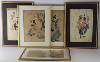 Assorted Grouping of Japanese Prints.