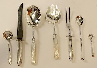 Seven (7) Sterling Silver Serving Pieces