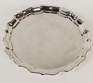Frank Smith Chippendale Sterling Silver Serving Tray