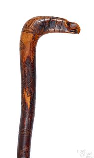 Baltimore carved cane by Army officer John Gibbon
