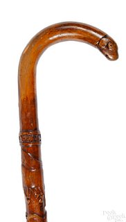 Pennsylvania carved cane