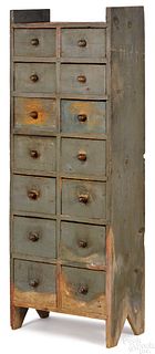 Painted pine apothecary cupboard