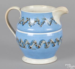 Light blue mocha pitcher