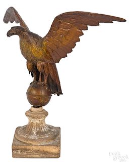 Copper spread winged eagle weathervane