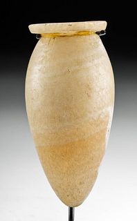 Egyptian Old Kingdom Banded Alabaster Jar