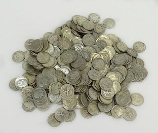 Lot of Three Hundred Forty Nine (349) Silver Dimes