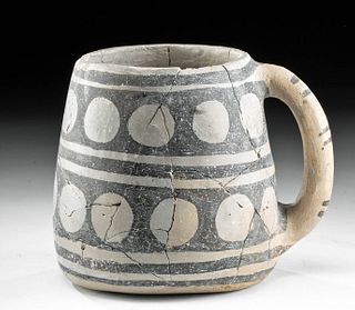 Mesa Verde Black and White Pottery Mug