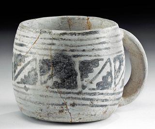Puebloan Mesa Verde Black and White Pottery Mug