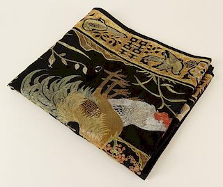 Vintage Chinese Embroidered Panel