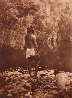 Edward Curtis Original Photogravure "The Apache" 1906
