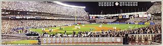 Framed Panoramic Photograph of Yankee Stadium 2008
