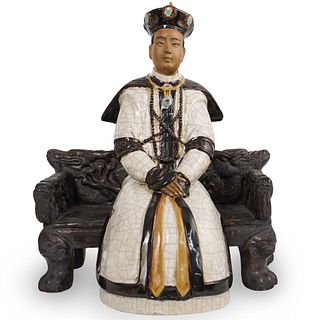 Chinese Ceramic Seated Figure