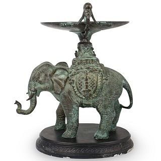 Bronze Elephant Centerpiece