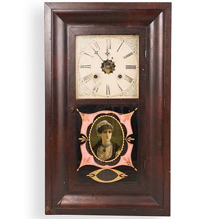 Antique Waterbury Clock Co. Ogee Case Clock