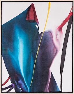 Paul Jenkins (1923-2012) Phenomena Sapphire Burn, Paris, 1963, Acrylic on canvas,