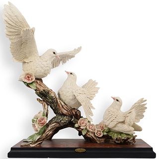 Giuseppe Armani "Three Doves" Porcelain Sculpture