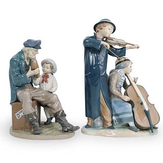 (2 Pc) Lladro Porcelain Figures