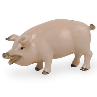 Herend Porcelain Naturalistic Pig
