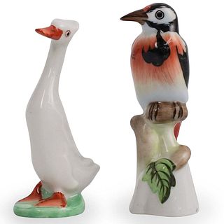 (2 Pc) Miniature Herend Bird Figurines