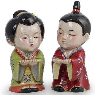 Pair of Japanese Porcelain Figures