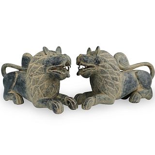Oriental Terracotta Lions