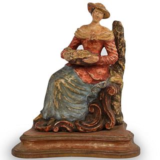 Italian Wood Carved Figure