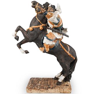 Chinese Ceramic Warrior Statue
