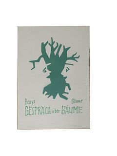 Beuys, Joseph<br><br>Gespräch über Bäume, [print: without indication of the printer], 1982, 61x43 cm.