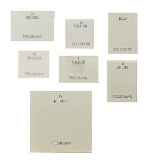 Feldmann, Hans Peter<br><br>bilder - bild (complete series of the first seven books), Hilden, s. ed. (self-produced by the artist), 1968/1971, differe