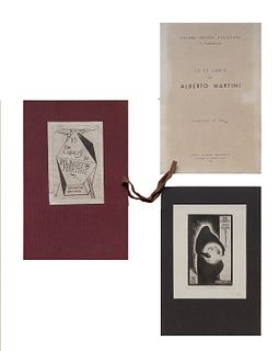 Martini, Alberto<br><br>15 ex libris by Alberto MartiniLenno (Como), Luigi Filippo Bolaffio, "Necklace of Engravers of Exception - Folder V", [print: 