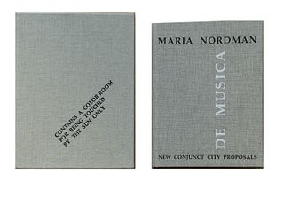 Nordman, Maria<br><br>New Conjunct City Proposals. DE MUSICAChartres, [Imprimerie] Sodexic, 1993, 28.4 x 29 cm, editorial binding in linen with title 