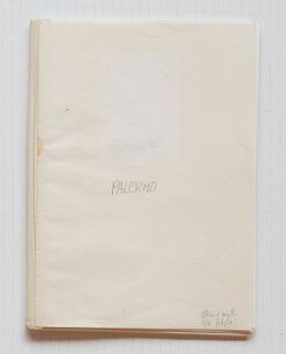 Palermo, Blinky<br><br>Palermo - Zeichnungen [Arbeiten auf Papier] 1963 - 1973s.l., S.e, 1974 [October / November], 15x21 cm., Loose-leaf paperback, p