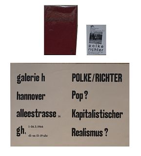 Richter, Gerhard<br><br>Polke / RichterHannover, Editions CR: 3, 1966, 23.9 cm x 15.9 cm, paperback, pp. [20].
