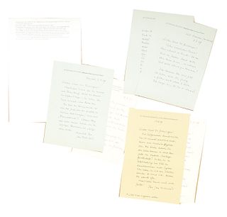 Tschichold, Jan<br><br>Corpus of 9 autographed letters on letterhead addressed to “Dr. Griesingen ”Berzona (Switzerland), 19 August 1967 - 3 November 
