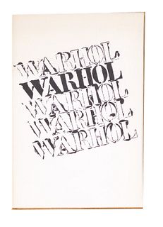 Warhol, Andy<br><br>WarholParis, Ileana Sonnabend, 1964 (January), 26.3x17.8 cm., Paperback, pp. [20]