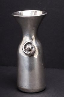 Bulgari Sterling Silver Bud Vase