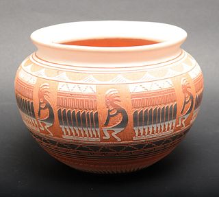 Hilda Whitegoat Navajo Native American Pottery Jar
