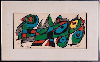Joan Miro (1893-1983) Japon, 1974, Color lithograph,