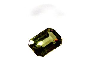 0.70 ct. Loose Emerald-Cut Green Zircon Stone