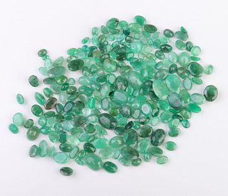 153.1 cttw. Parcel of Loose Mixed-Cut Emeralds
