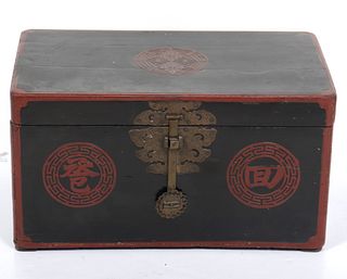 Chinese Lacquered Trunk / Blanket Chest